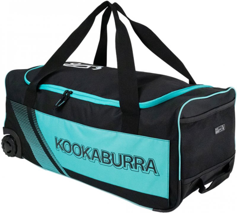 Kookaburra 9500 Wheelie Bag (Black/Teal)