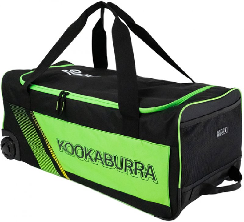 Kookaburra 9500 Wheelie Bag (Black/Green)