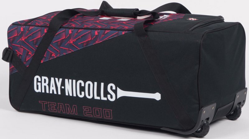 Gray Nicolls Team 200 Wheelie Bag (Black/Red)