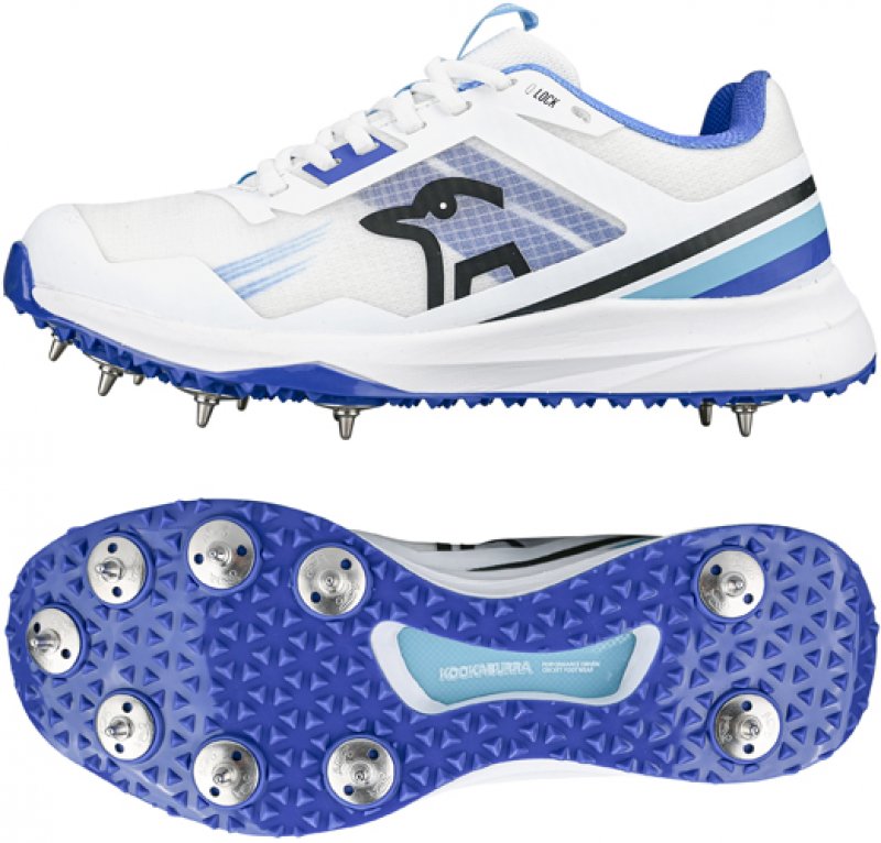 Kookaburra KC 2.0 (Blue/Sky) Spike Cricket Shoes